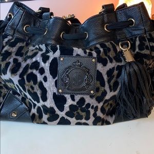 Juicy Couture Velour Leopard Handbag